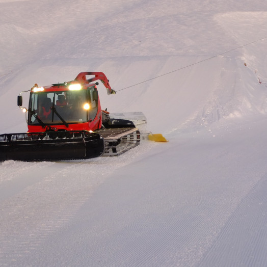 Be aware of ski area machinery